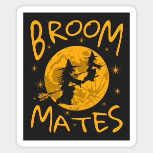 Witches on Broomsticks | Broom Mates | Moonlight Witches Magnet